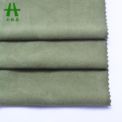 China Add Your Condition Mulinsen Textile Polyester Suede Fabric Spandex Jersey Knitting Fabric for sale