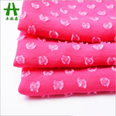 China Mulinsen anti-static textile hot sale polyester cut flower plain dyed cheap chiffon fabric for sale