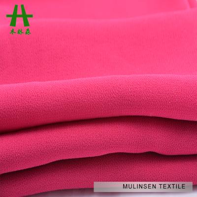 China Add any teatment as you like Mulinsen Textile Hot Sale Lightweight Plain Dyed 100% Polyester Glitter Chiffon Fabric for sale