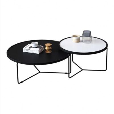 China (Other) adjustable coffee table set modern marble round coffee table living room furniture small tea side coffee table for sale