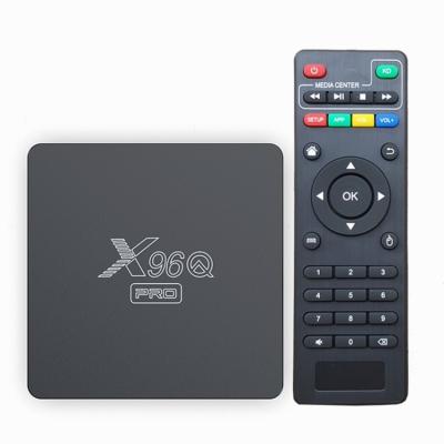 China 4K 60fps OEM Customize Android TV Box X96Q X96Q Pro Box 10.0 Allwinner H313 4K Pro 2GB 16GB Allwinner H313 4K Smart TV Box for sale