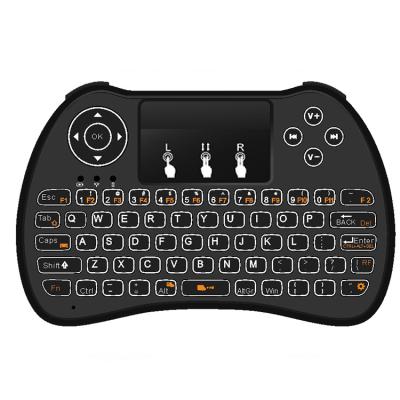 China 2022 Hot Sale H9 Mini Air Mouse 2.4G Capacitive Backlit Wireless Remote Control Wireless Keyboard for sale