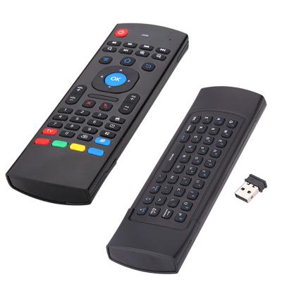 China Universal Air Mouse Price Promotion 2.4G Wireless Mini Keyboard MX3 Remote Controller for sale