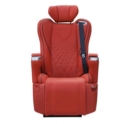 China Car Luxury Electric Extended Leather Seat Single Seat VIP For Mini Bus MPV Van Hiace Coaster Sprinter VITO V Class Modification for sale