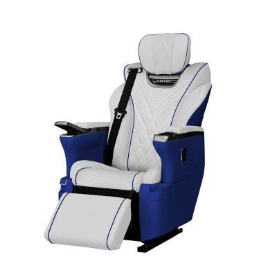 China Unique Luxury Leather Captain Seat Auto Car Seat With Engine Screen In Armrest for sale