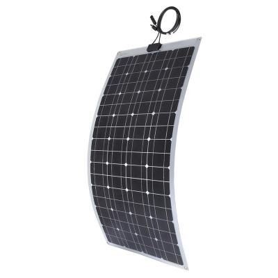 China Battery Charging 110 Watt Off Grid Solar Power System Semi Flexible Mono Solar Panel For Solar Car for sale