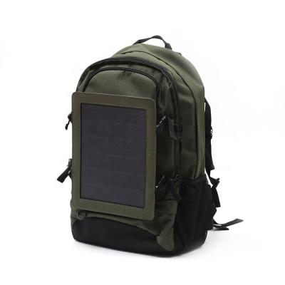 China With Custom Waterproof USB CLOPES Multi-Layer Solar Panel Battery Bag Military Smart Backpack for sale