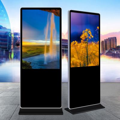 China Indoor 55 Inch Floor Stand Display Digital Signage,Totem,Lcd Advertising Screens for sale