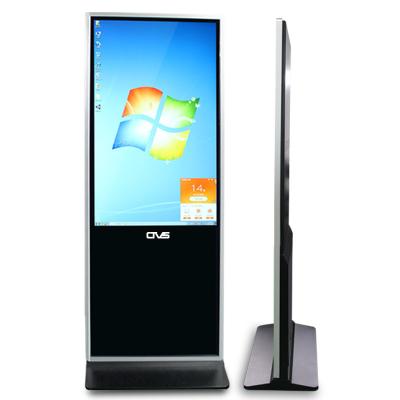 China Indoor Floor standing vertical tv touch screen kiosk 4k indoor advertising player display screen HD lcd led digital signage for sale