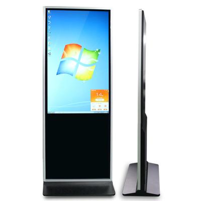 China Indoor Double sided lcd display screen waterproof IP65 IP55 advertising player kiosk vertical totem semi-outdoor digital signage for sale