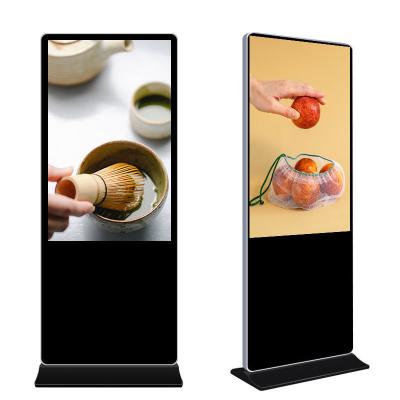 China Indoor HD 50 inch digital signage kiosk touch screen capacitance airport touch screen kiosk for sale