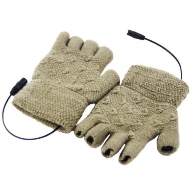 China USB Electric Heated Gloves Winter Adjustable Temperature Lightweight Heating Mittens For Office for sale