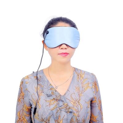 China Fashion USB Silk Heated Sleep Eye Mask For Dry Eyes Warm Compress Travel for sale