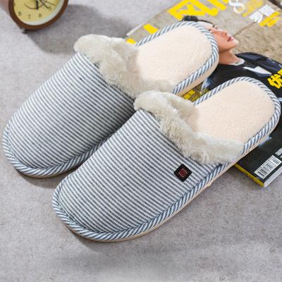 China Graphene Film Electric Foot Warmer Slippers , Washable Electric Warming Slippers for sale