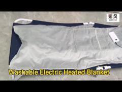 Far Infrared Washable Electric Heated Blanket Graphene Flannel Safety