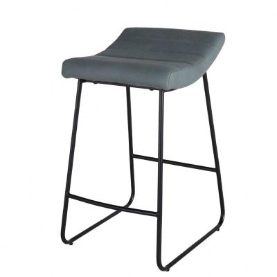 China Metal Velvet Bar Chair Bar Stool Super Comfortable Modern Luxury Height Bar Stool For Kitchen for sale