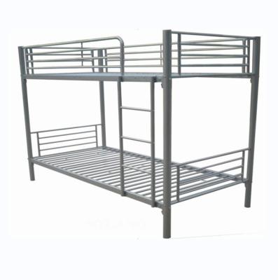 China Cheap modern bedroom furniture snail price metal iron frame double deck attic bunk bed from china manufacturer for sale