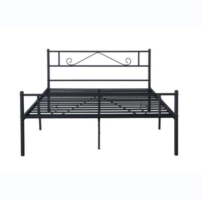 China Other KD Cheap Steel Loft Bed Adult Single Metal Bed Frame For Hotel for sale