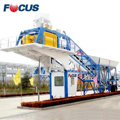 China Construction worksÂ   50m3/h Mobile Concrete Mixing Plant For Construction Works for sale