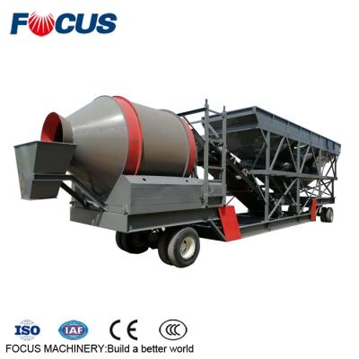 China Construction projects 30m3/hr self loadingmobile concrete mixer plant for sale for sale