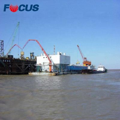 China Construction worksÂ   240m3/h Barge Backed Concrete Batching For Export for sale