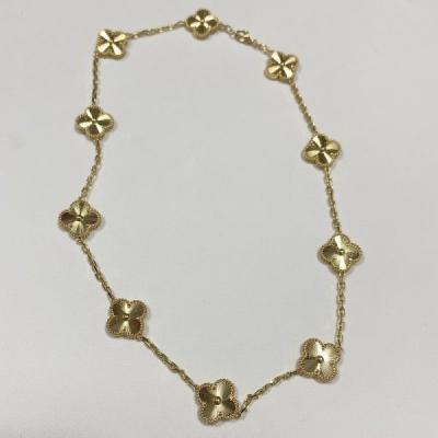 China 10 motivos réplica 18k colares de ouro Van Cleef Arpels Vintage Alhambra Pendente à venda