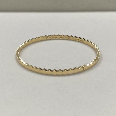 China Yellow Gold 4mm 18k Gold Bracelets Womens Chaumet Bee My Love 18k Solid Gold Bracelet for sale