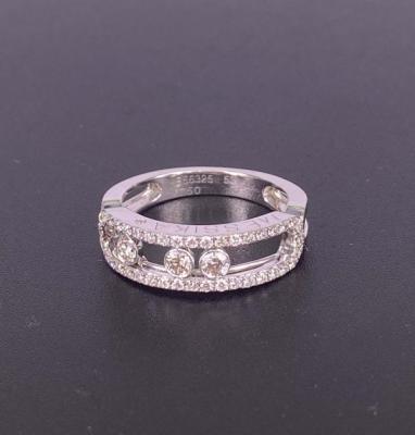 China Messika Move Classic 18k Gold Rings White Gold 18k Gold Wedding Ring With Diamonds for sale