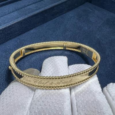 China Van Cleef Arpels Solid 18k Gold Accessories Yellow Gold PerléE Signature Bracelet for sale