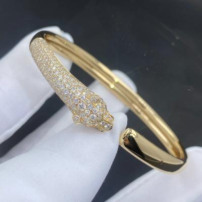 China Cartier 18k Gold Accessories 3.6CM Length 2.1CM Wide 18k Solid Gold Bracelet for sale