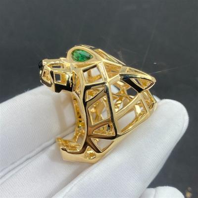 Cina Accessoari d'oro personalizzati 18K Gioielli d'oro 18K Anello d'oro massello con diamante smeraldo in vendita