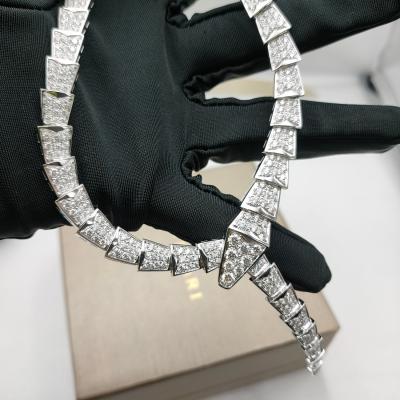 Chine Jeu de haute qualité 18K Colliers en or Serpenti Collier de vipère 18 Kt Or blanc à vendre