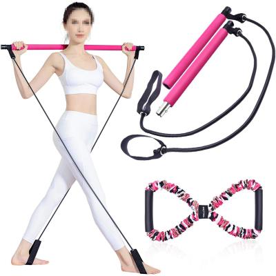 China Amazon Pilates Bar Gym Stick Yoga Equipment Non-Slip Portable Exercise Bar Pilates for sale