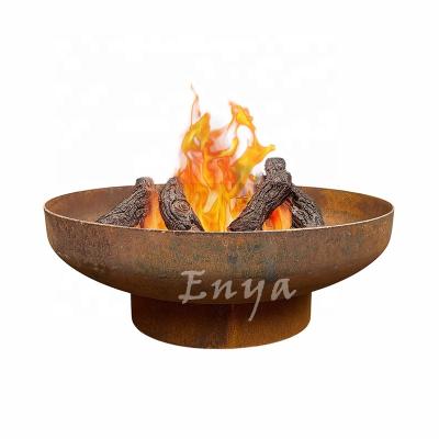 China Outdoor Heater Antique 39inch China Round Black Steel Burner Pan Iron Classic Metal Big Ring Ourdoor Fire Pit Corten BBQ Firepit for sale