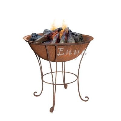 China Backyard Blaze Standing Cast Iron Outdoor Pool Fire Stocked Pit Bowl for sale