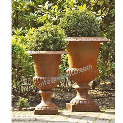 China CLASSIC Cast Iron Outdoor Garden Flower Pot Planters for sale