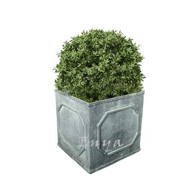 China CLASSIC Metal Square Large Rectangular Tree Garden Planter Box for sale