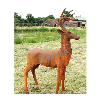 China Keen For Large Outdoor Home And Garden Decoration Metal Life Size Animal Deer Sculptures Statues for sale