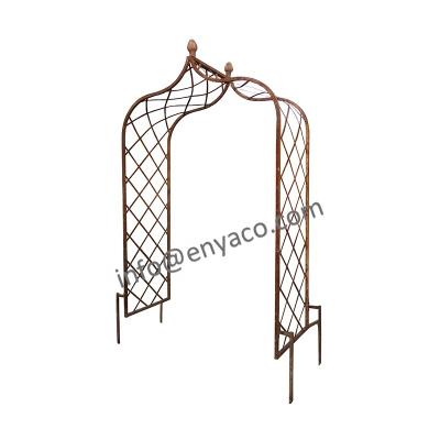 China Wholesale Easily Assembled Metal Iron Garden Rose Arch Trellis for sale