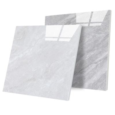 China Modern hot sale 800x800mm living room non-slip through-thru marble modern minimalist gray floor tile for sale