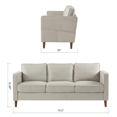 China Easy Clean Professional Manufacture Cheap Classic Living Chinese 3 Seater Sofa Set for sale