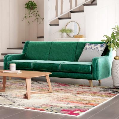 China Easy clean luxury green space sofa small velvet 3 seater modern living room sofa for sale for sale