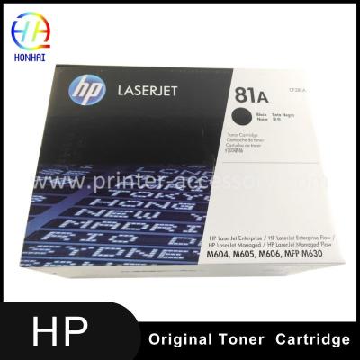 China HP Laserjet Enterprise M604 Cartucho de tóner HP LaserJet Enterprise M605 M606 MFP M630 Serie CF281A 81A en venta