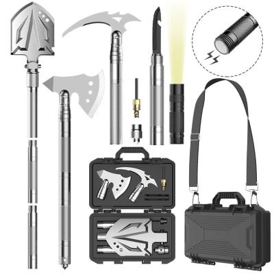 China Multi Stored Adjustable High Performance Function Shovel And Ax Survival Shovel Ax Combos Kit for sale