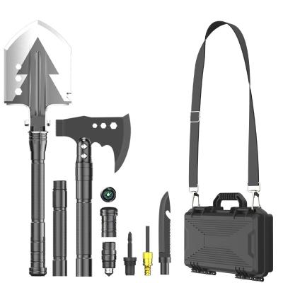 China Hot Sale Multitool Outdoor Shovel Emergency Shovel Ax Camping Survival Shovel Stocked Tactical Ax for sale