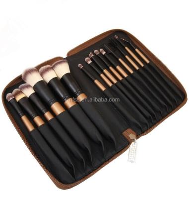 Китай Angular Blush Professional Makeup New Arrival 15 Piece Brush Set , Synthetic Hair Make Up Brushes 15 Pieces продается