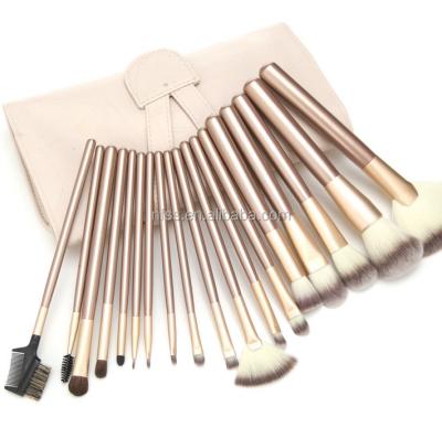 China Angular blush makeup set brush 18pcs brochas de maquillaje profesional makeup set professional for sale