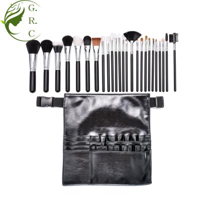 China Angular Blush Professional 25pcs Travel Gift Brush Maquillaje Brushes Nylon Makeup Set Brushes Makeup Set Sample With Foldable Belt Bag Package zu verkaufen