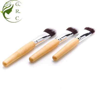 China Original bamboo handle makeup brush handle bamboo makeup brush foundatiuon make up brush synthetic hair brushes makeup for sale