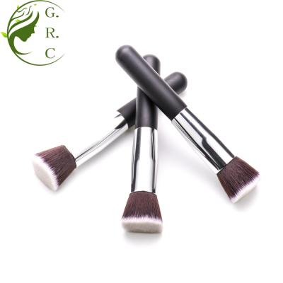 China Flat Brush Professional Soft High Synthetic Hair Flat Women Powder Brushes Soft Cosmetic Makeup Brushes for sale